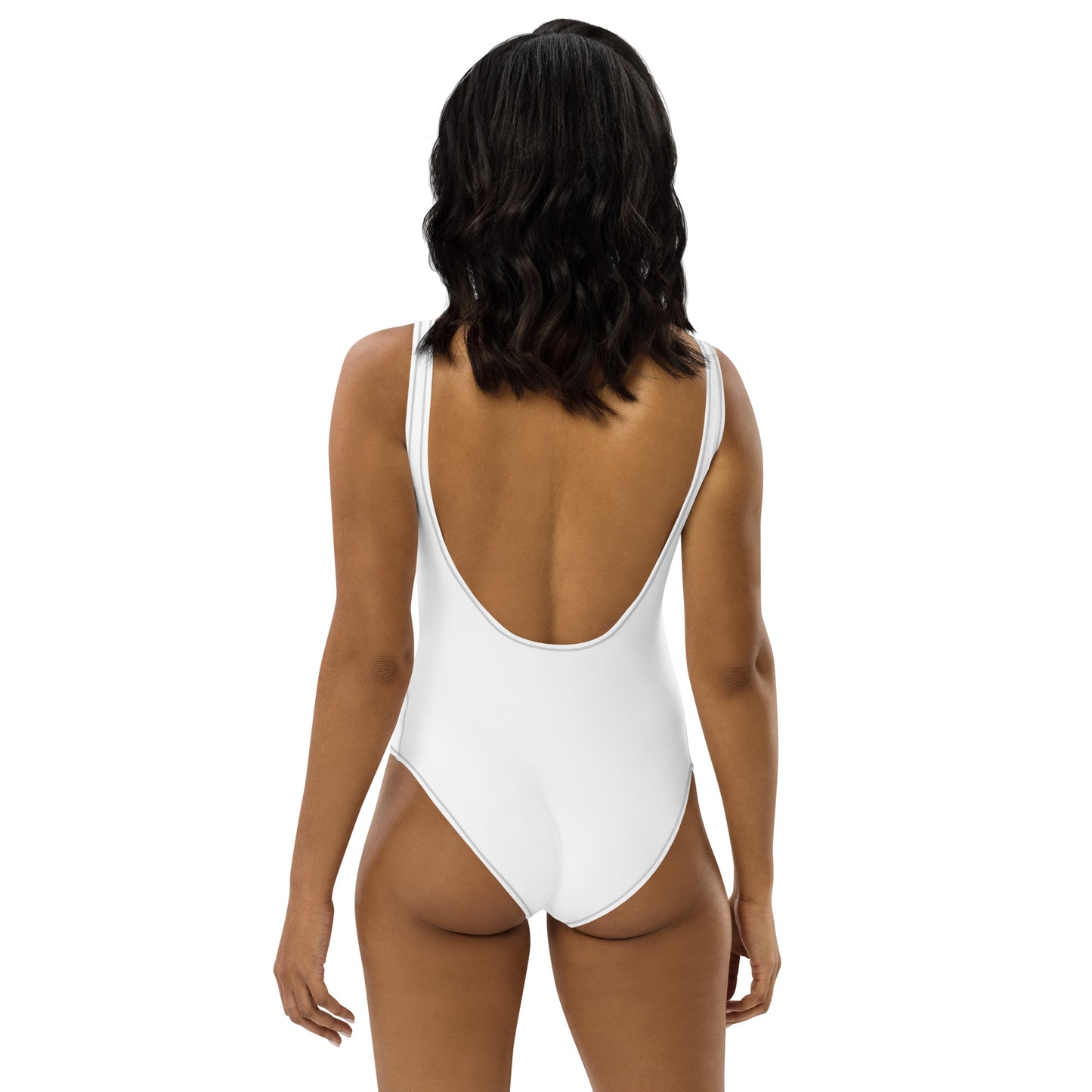 One-Piece Flattering Swimsuit Keep God First One Way Inspirational Design Comfortable Fabric Swimwear Poolside Lounging Swimsuit Chic Beach Swimsuit One-Piece Design Swimsuit